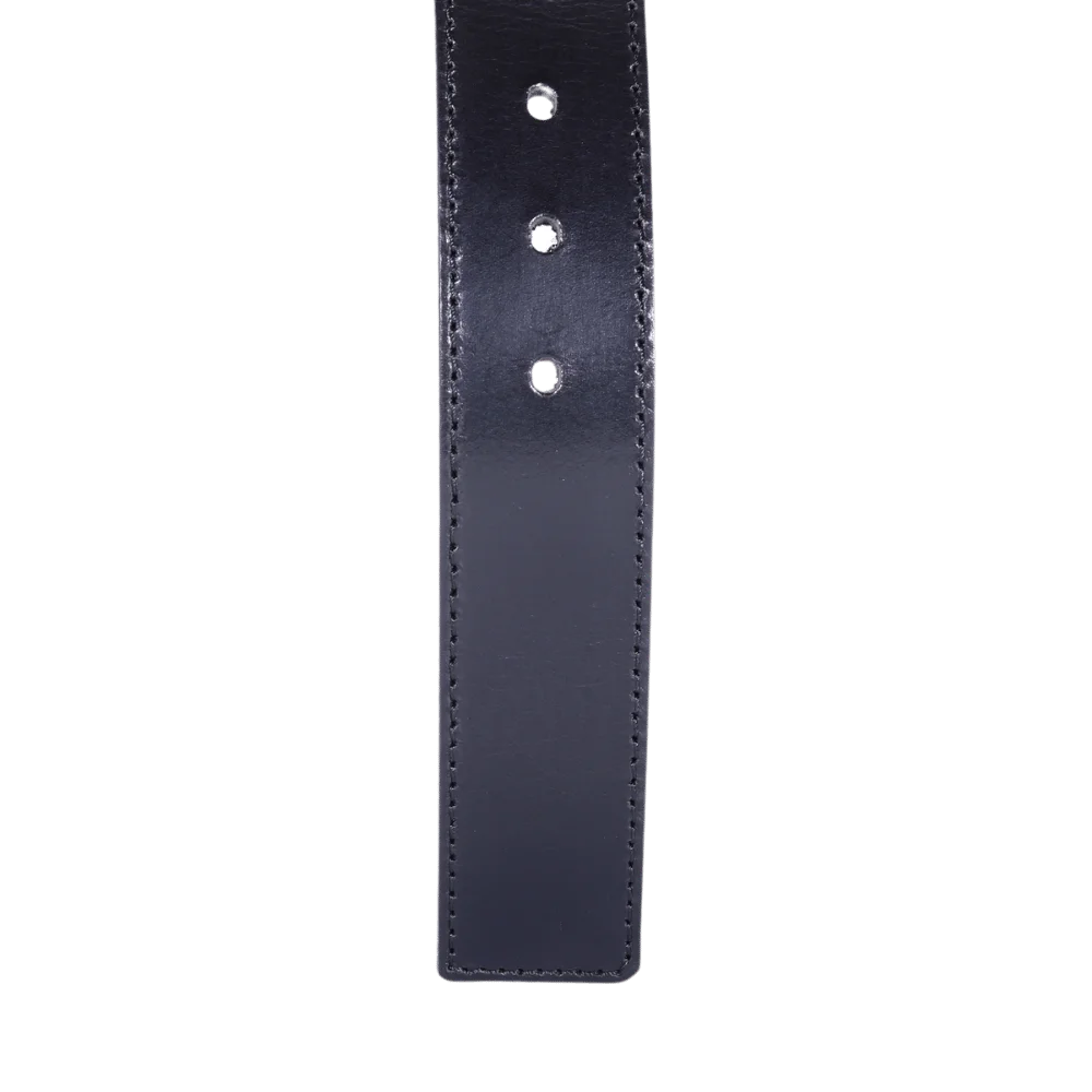 Men's Paris Genuine Leather Belt in Black (4018) available in-store, 337 Monty Naicker Street, Durban CBD or online at Omar's Tailors & Outfitters online store.   A men's fashion curation for South African men - established in 1911.