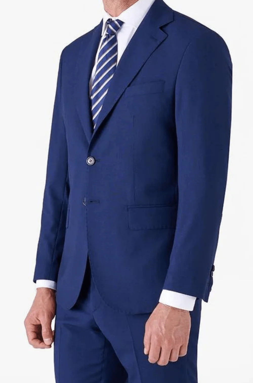 Men's Fusaro Max Classic Wool Blend Suit In Blue (21107) - available in-store, 337 Monty Naicker Street, Durban CBD or online at Omar's Tailors & Outfitters online store.   A men's fashion curation for South African men - established in 1911.