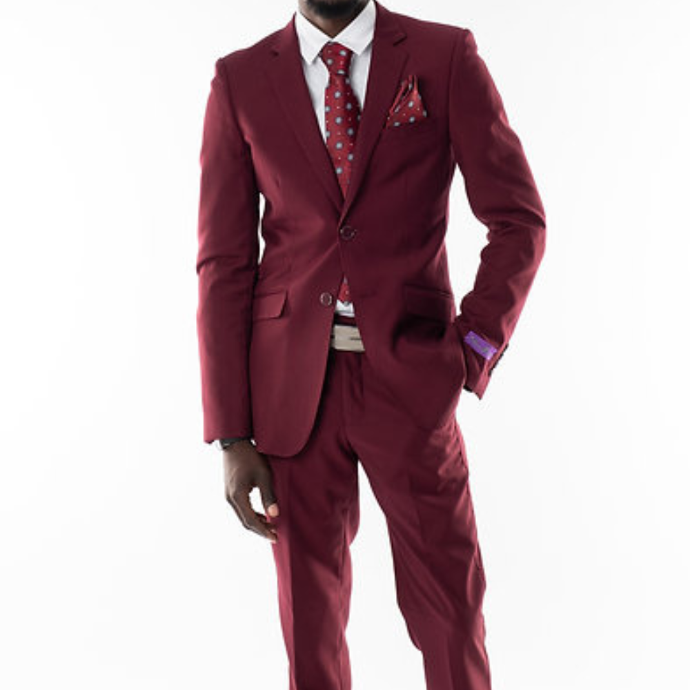 Marco Benetti Lehman Suit in Burgundy