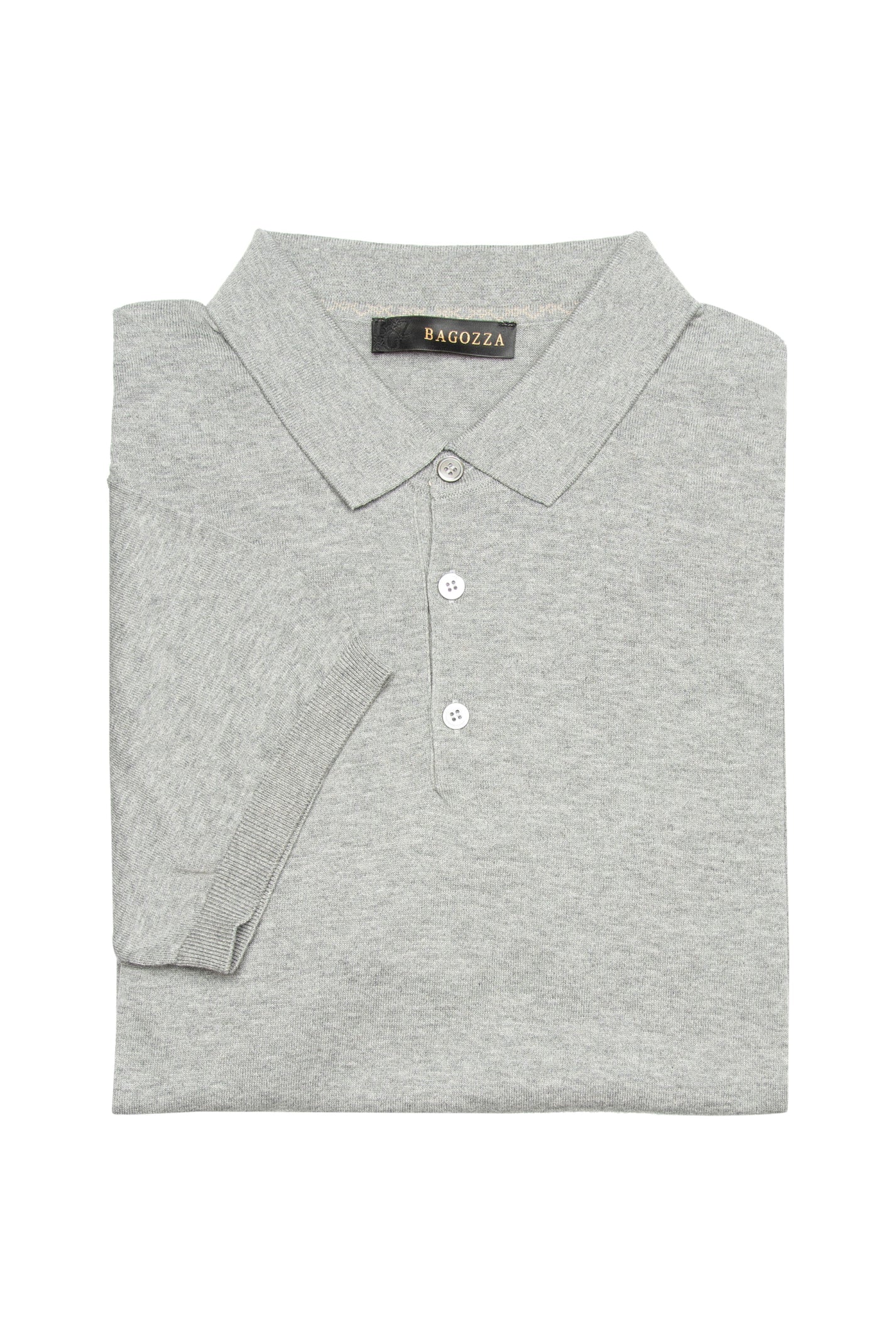 Men's Bagozza 100% cotton short sleeve golf shirt with ribbing in grey (6296) - available in-store, 337 Monty Naicker Street, Durban CBD or online at Omar's Tailors & Outfitters online store.   A men's fashion curation for South African men - established in 1911.