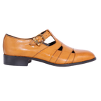 Crockett & Jones Buffcalf Sandal - Biscuit (Genuine Leather Upper and Sole)