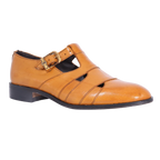 Crockett & Jones Buffcalf Sandal - Biscuit (Genuine Leather Upper and Sole)