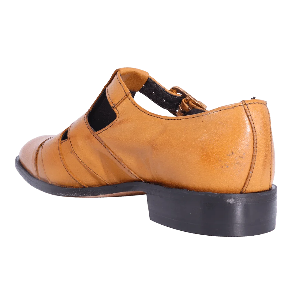 Crockett & Jones Buffcalf Sandal - Biscuit (Genuine Leather Upper and Sole)