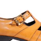 Crockett & Jones Buffcalf Sandal - Biscuit (Genuine Leather Upper and Sole)