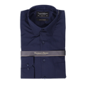 Men's Cotton Rich Thomas & Benno Long Sleeve Formal Shirt with Collar in Navy available in-store, 337 Monty Naicker Street, Durban CBD or online at Omar's Tailors & Outfitters online store.   A men's fashion curation for South African men - established in 1911.