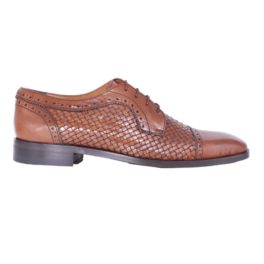 Men's Mercanti Fiorentini Genuine Leather Derby Brogue in Tan - Formal and Dress Shoe (7500) available in-store, 337 Monty Naicker Street, Durban CBD or online at Omar's Tailors & Outfitters online store.   A men's fashion curation for South African men - established in 1911.