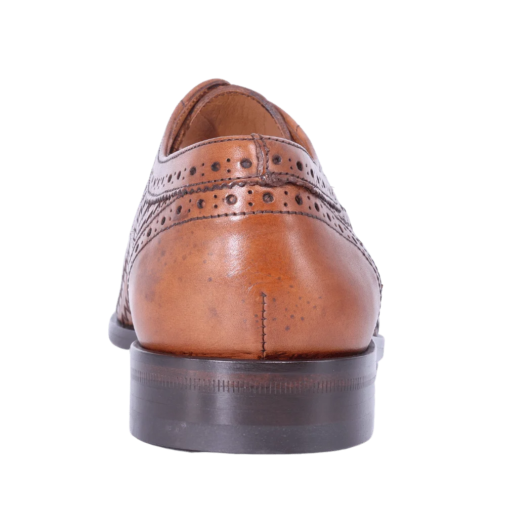 Men's Mercanti Fiorentini Genuine Leather Derby Brogue in Tan - Formal and Dress Shoe (7500) available in-store, 337 Monty Naicker Street, Durban CBD or online at Omar's Tailors & Outfitters online store.   A men's fashion curation for South African men - established in 1911.