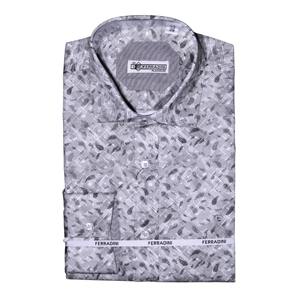 Shop the Men's Ferradini Long Sleeve Collared Shirt in Black, designed for premium style and comfort. Perfect for all occasions, available in-store at 337 Monty Naicker Street, Durban Central, or online at www.omarstailors.com.