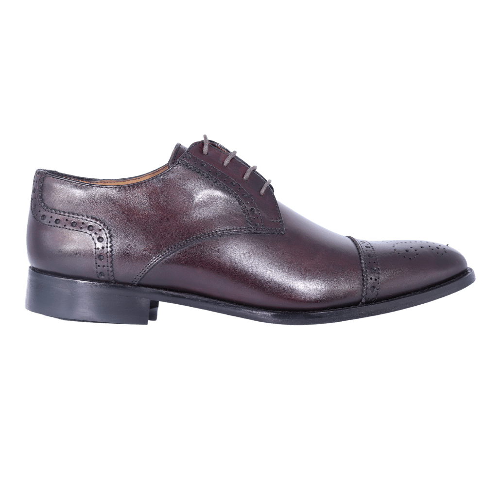 Aliverti Derby Lace-Up - Burgundy (Genuine Leather Upper & Sole)