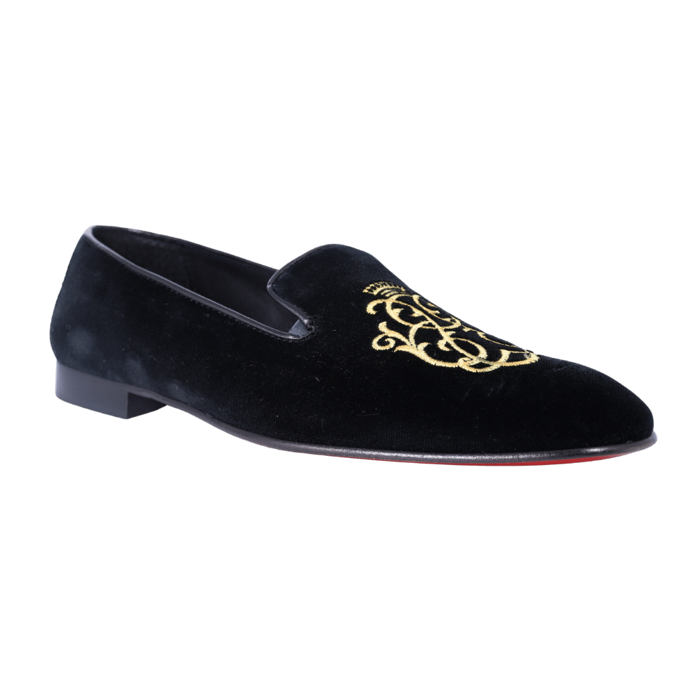 Aliverti Velvet Slip-On - Nero (Genuine Leather Upper & Sole)