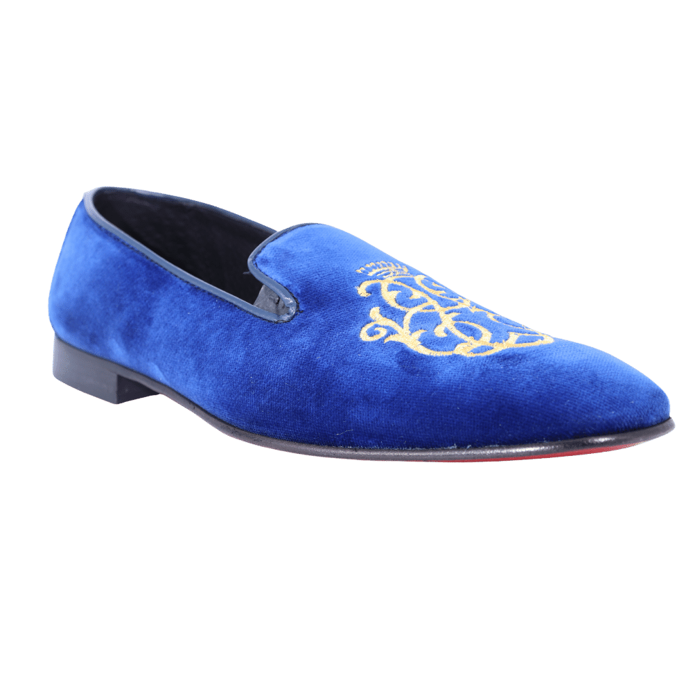 Aliverti Velvet Slip-On - Blu (Genuine Leather Upper & Sole)