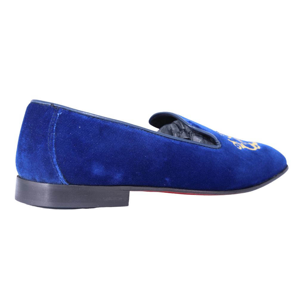 Aliverti Velvet Slip-On - Blu (Genuine Leather Upper & Sole)