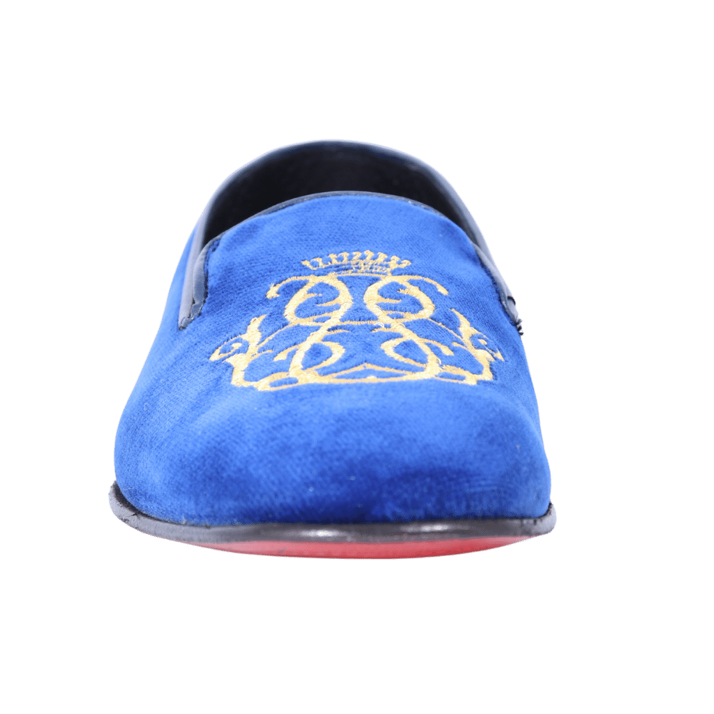 Aliverti Velvet Slip-On - Blu (Genuine Leather Upper & Sole)