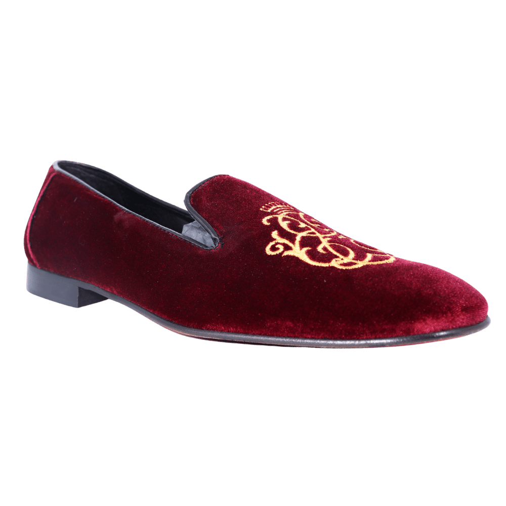 Aliverti Velvet Slip-On - Bordo (Genuine Leather Upper & Sole)