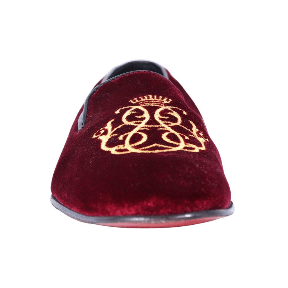 Aliverti Velvet Slip-On - Bordo (Genuine Leather Upper & Sole)