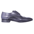 Aliverti Derby Lace-Up - Nero & Fumo (Genuine Leather Upper & Sole)