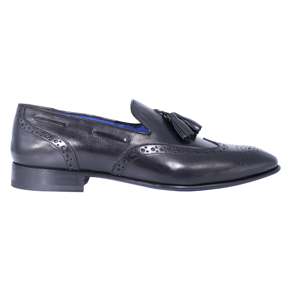 Aliverti Slip-On - Nero (Genuine Leather Upper & Sole)