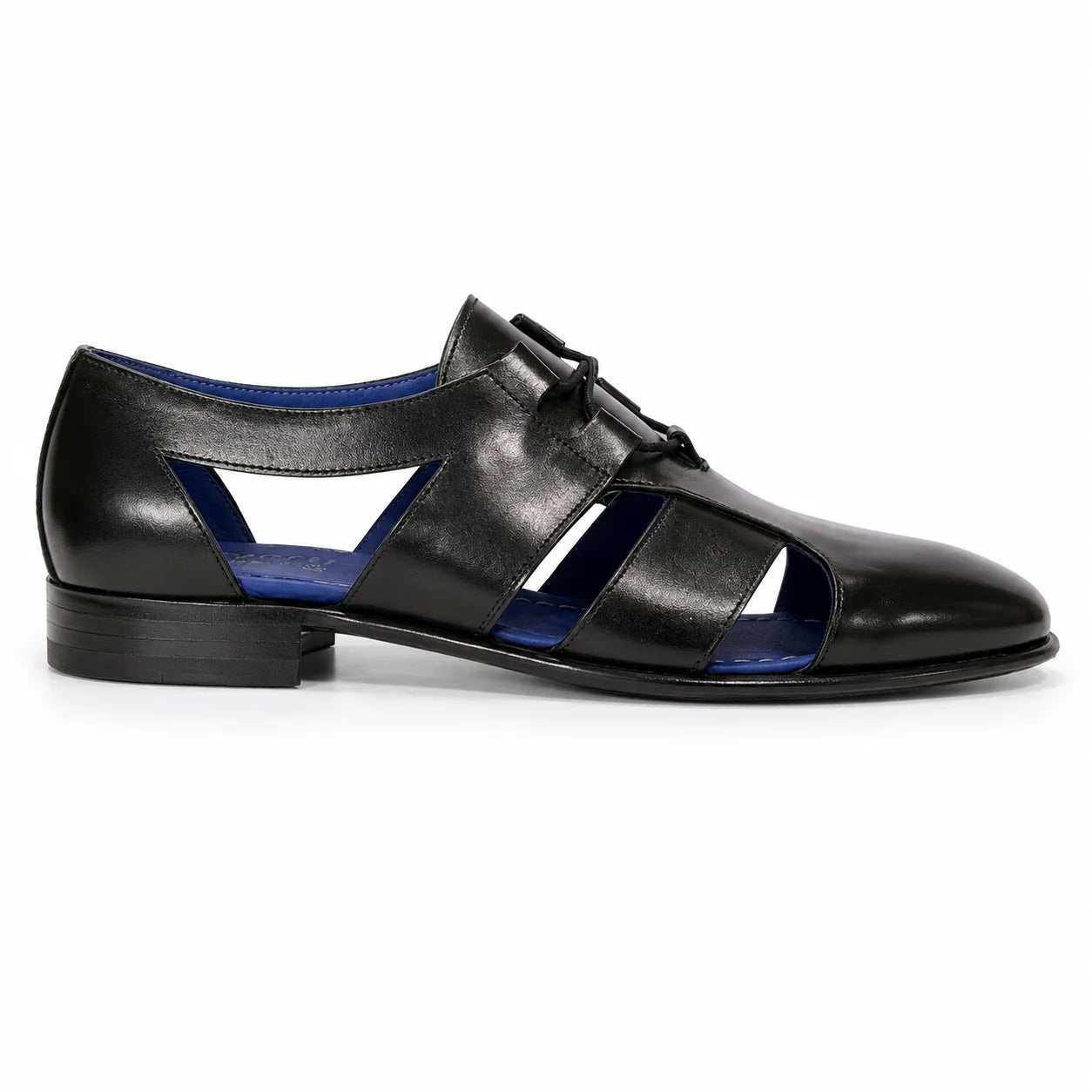 Aliverti Lace-Up Sandal - Black (Nero)