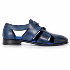Aliverti Lace-Up Sandal - Blu
