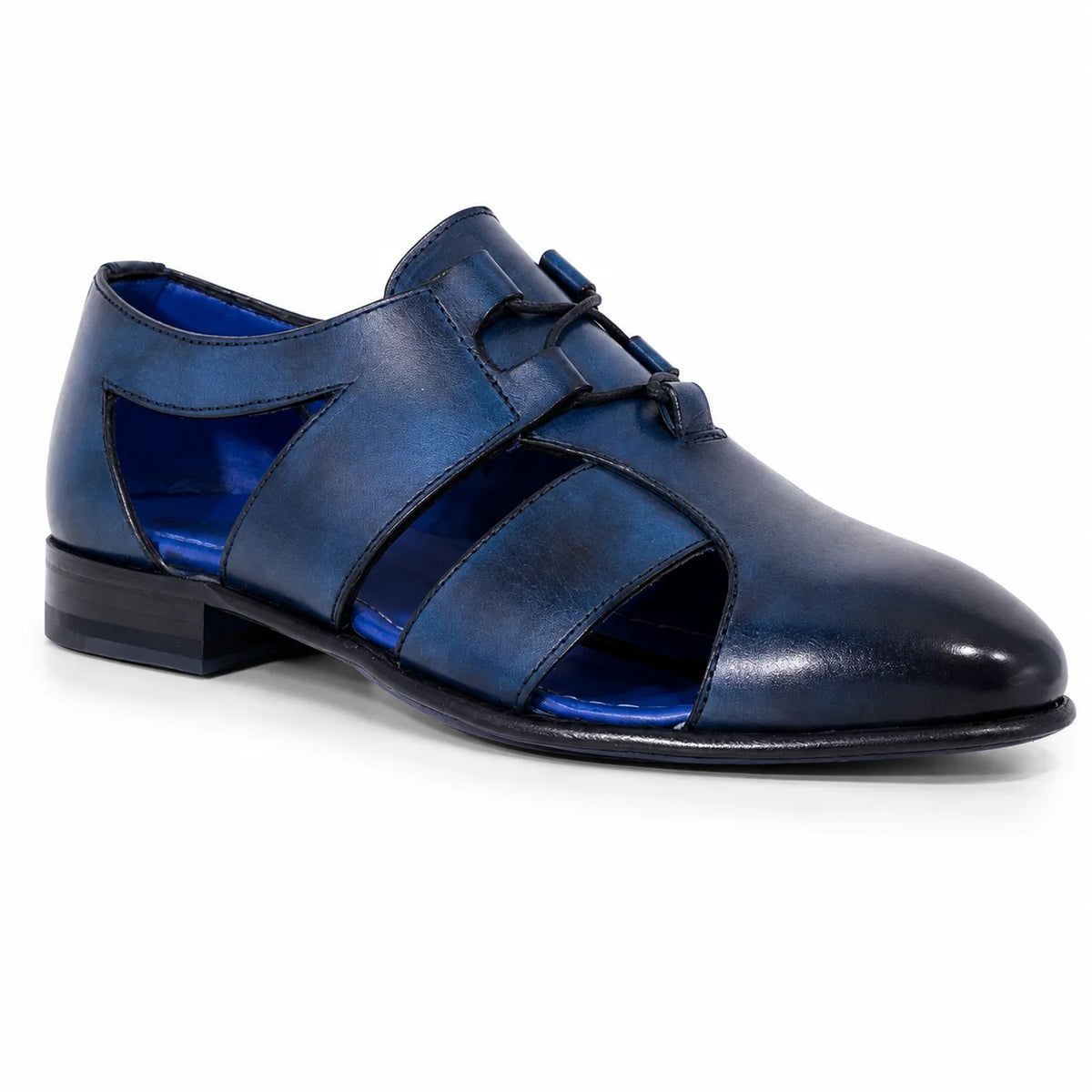 Aliverti Lace-Up Sandal - Blu