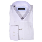 Men's Bagozza Long Sleeve Formal Shirt in White (1924) available in-store, 337 Monty Naicker Street, Durban CBD or online at Omar's Tailors & Outfitters online store.   A men's fashion curation for South African men - established in 1911.