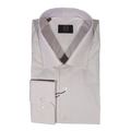 Men's Bagozza Long Sleeve Slim Fit Formal Shirt in Beige (2137) available in-store, 337 Monty Naicker Street, Durban CBD or online at Omar's Tailors & Outfitters online store.   A men's fashion curation for South African men - established in 1911.