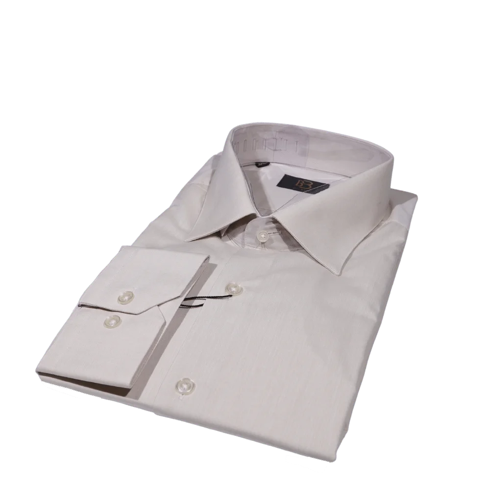 Formal Shirt | Beige | Bagozza | Omar's Tailors (2137) – Omar's Tailors ...