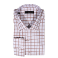 Bagozza Long Sleeve Slim Fit Formal Shirt in Brown Check (2447) available in-store, 337 Monty Naicker Street, Durban CBD or online at Omar's Tailors & Outfitters online store.   A men's fashion curation for South African men - established in 1911.