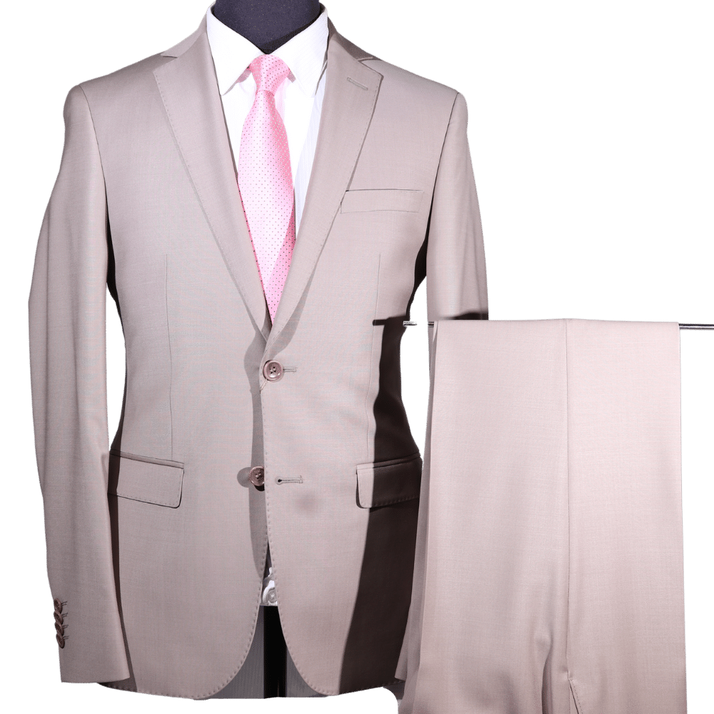 Men's Bagozza Suit in Cream (2839) - available in-store, 337 Monty Naicker Street, Durban CBD or online at Omar's Tailors & Outfitters online store.   A men's fashion curation for South African men - established in 1911.