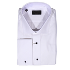 Men's Bagozza Long Sleeve Formal Shirt in White (3119) available in-store, 337 Monty Naicker Street, Durban CBD or online at Omar's Tailors & Outfitters online store.   A men's fashion curation for South African men - established in 1911.
