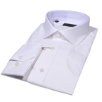 Men's Bagozza Slim Fit Long Sleeve Formal Shirt in White (3130) available in-store, 337 Monty Naicker Street, Durban CBD or online at Omar's Tailors & Outfitters online store.   A men's fashion curation for South African men - established in 1911.
