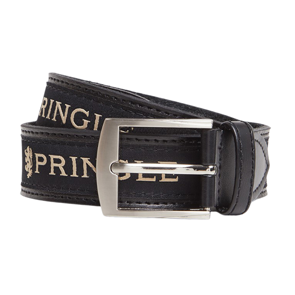 Pringle Belt - Black Casual (Genuine Leather)