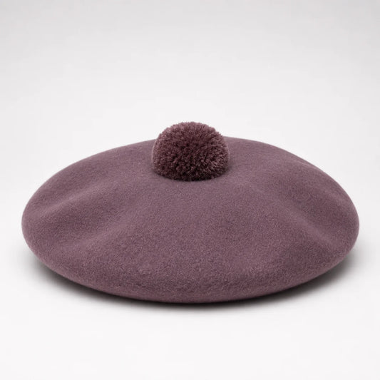 Men's Bostonian USA Beret in Brown with Pom Pom available in-store at 337 Monty Naicker Street, Durban Central or online at www.omarstailors.com.