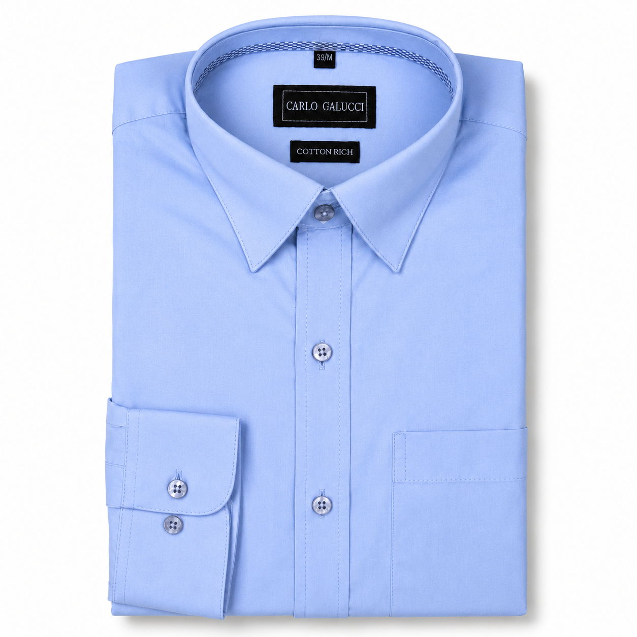 Carlo Galucci Long Sleeve Shirt - Blue (802)