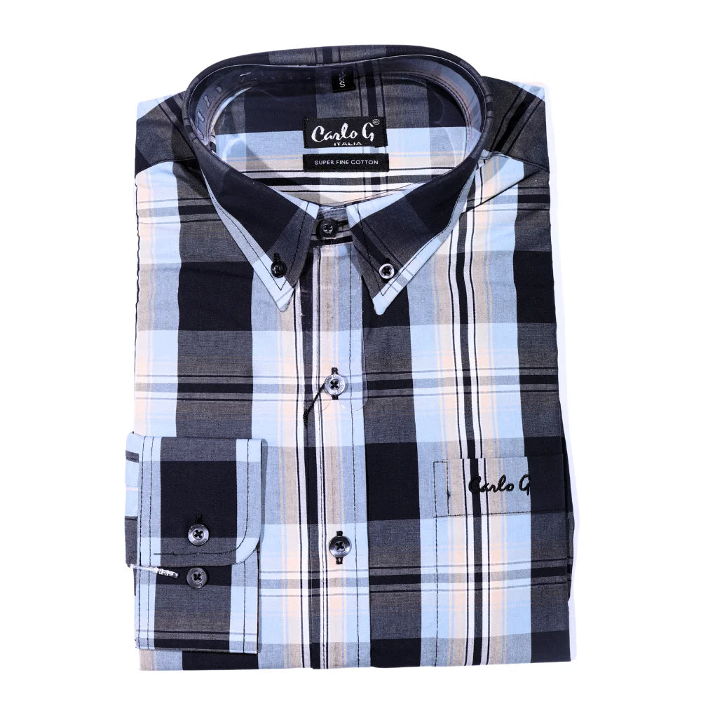 Carlo Galucci Long Sleeve Shirt - Navy