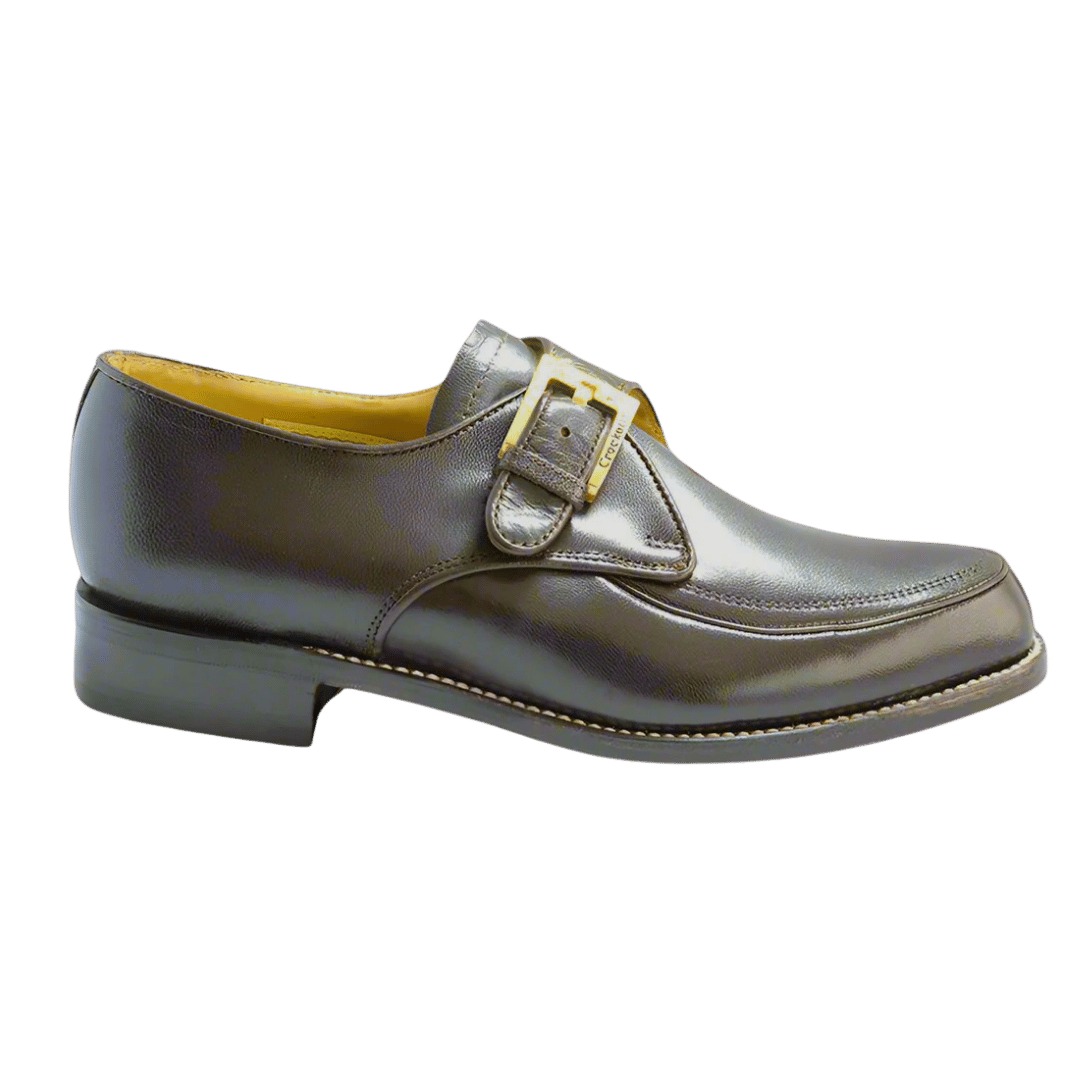 Men's Crockett & Jones Glace Kid Monk in Cafe available in-store, 337 Monty Naicker Street, Durban CBD or online at Omar's Tailors & Outfitters online store. 