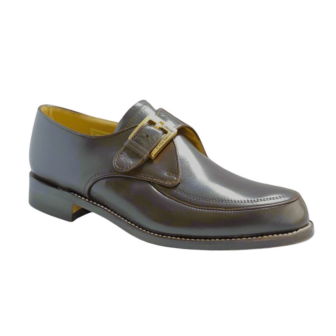 Men's Crockett & Jones Glace Kid Monk in Cafe available in-store, 337 Monty Naicker Street, Durban CBD or online at Omar's Tailors & Outfitters online store. 