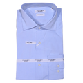 Men's Fusaro Long Sleeve Formal Shirt in Blue (16013) available in-store, 337 Monty Naicker Street, Durban CBD or online at Omar's Tailors & Outfitters online store.   A men's fashion curation for South African men - established in 1911.