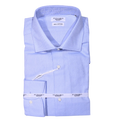 Men's Fusaro Long Sleeve Formal Shirt in Blue (17009) available in-store, 337 Monty Naicker Street, Durban CBD or online at Omar's Tailors & Outfitters online store.   A men's fashion curation for South African men - established in 1911.