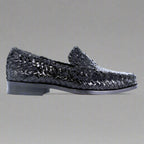 Men's Ferradini Formal Weave Slip-on in Black (1656) -  Formal Loafer/Slip-on Shoe available in-store, 337 Monty Naicker Street, Durban CBD or online at Omar's Tailors & Outfitters online store.   A men's fashion curation for South African men - established in 1911.