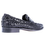 Men's Ferradini Formal Weave Slip-on in Black (1656) -  Formal Loafer/Slip-on Shoe available in-store, 337 Monty Naicker Street, Durban CBD or online at Omar's Tailors & Outfitters online store.   A men's fashion curation for South African men - established in 1911.