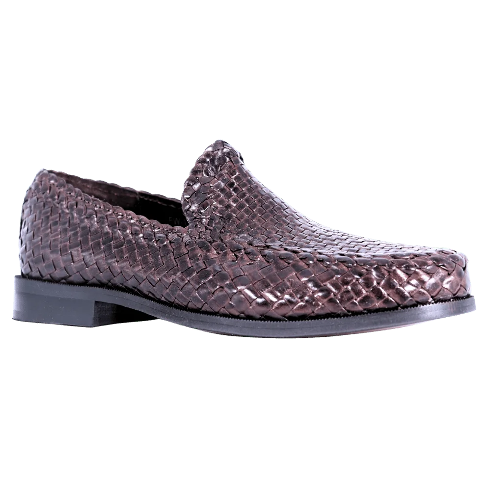 Men's Ferradini Formal Weave Slip-on in Brown (1657) -  Formal Loafer/Slip-on Shoe available in-store, 337 Monty Naicker Street, Durban CBD or online at Omar's Tailors & Outfitters online store.   A men's fashion curation for South African men - established in 1911.