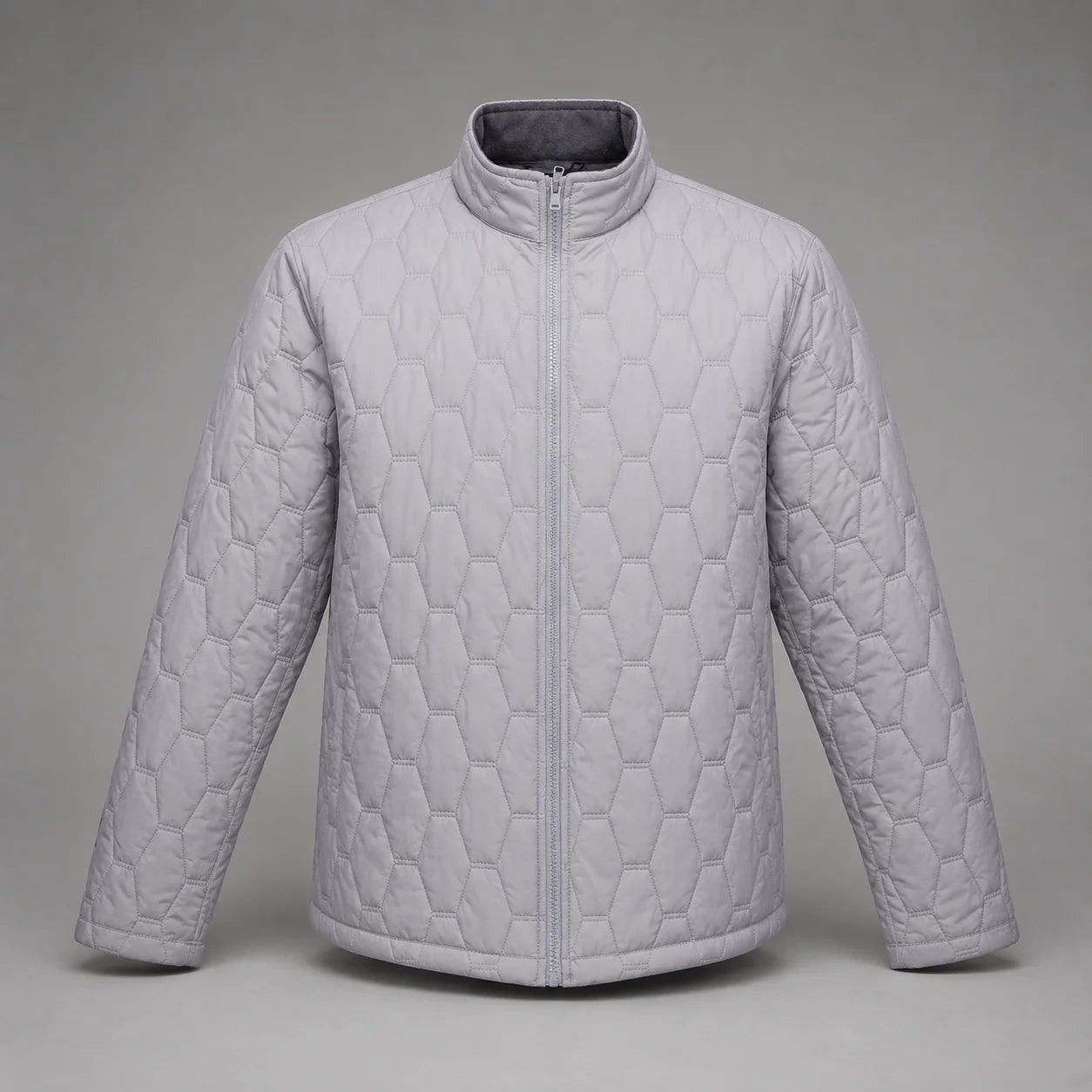 Men's Ferradini Puffer Fashion Jacket in Grey (001) - available in-store, 337 Monty Naicker Street, Durban CBD or online at Omar's Tailors & Outfitters online store.
