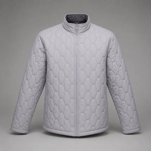 Men's Ferradini Puffer Fashion Jacket in Grey (001) - available in-store, 337 Monty Naicker Street, Durban CBD or online at Omar's Tailors & Outfitters online store.