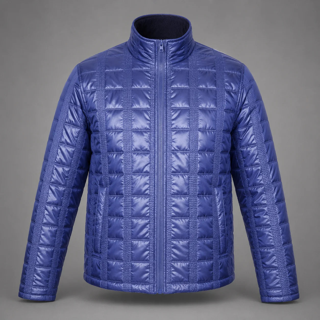 Men's Ferradini Puffer Fashion Jacket in Blue - available in-store, 337 Monty Naicker Street, Durban CBD or online at Omar's Tailors & Outfitters online store. 