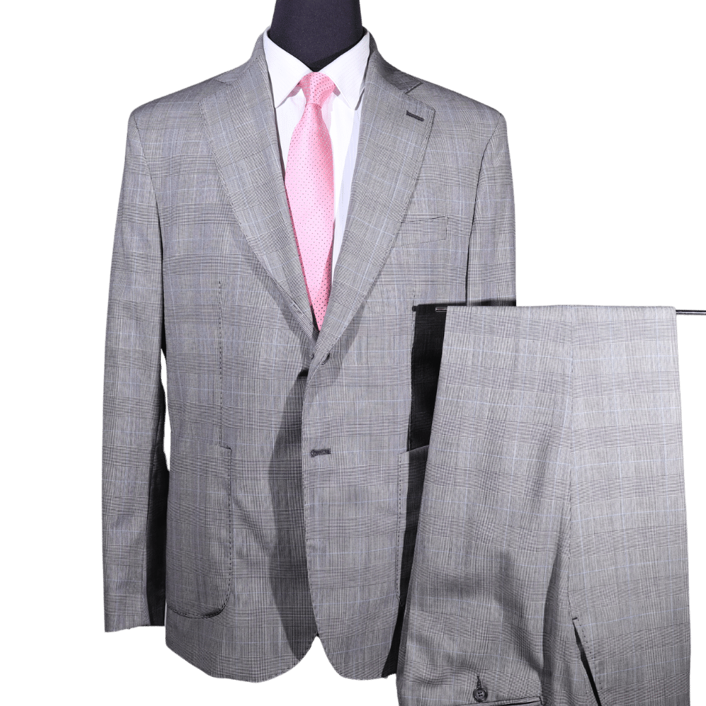Men's Fusaro Suit In Grey (20057) - available in-store, 337 Monty Naicker Street, Durban CBD or online at Omar's Tailors & Outfitters online store.   A men's fashion curation for South African men - established in 1911.