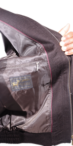 Men's Durburg Harry Cashmere & Wool Zip-up Jacket in Brown is available in-store, 337 Monty Naicker Street, Durban CBD or online at Omar's Tailors & Outfitters online store.   A men's fashion curation for South African men - established in 1911.