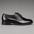 John Drake Black Lace-Up Derby