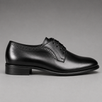 John Drake Black Lace-Up Derby