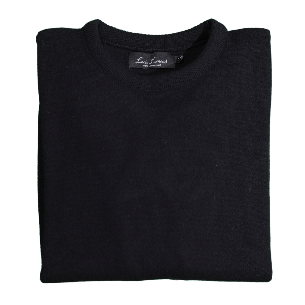 Men's Loch Lomond 100% Lambswool Crew Neck Jersey in Black (3696) available in-store, 337 Monty Naicker Street, Durban CBD or online at Omar's Tailors & Outfitters online store. 

A men's fashion curation for South African men - established in 1911.